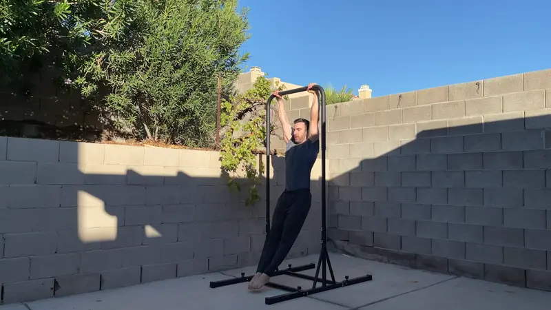 do 3 sets of 10 bar pullovers