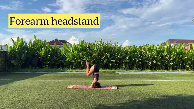 Headstand - Headstand balance, press to headstand and shapes flow
