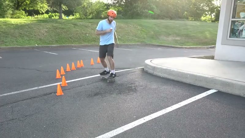 Kickturn - turn my skateboard by lifting the nose, pivoting and setting the wheels down