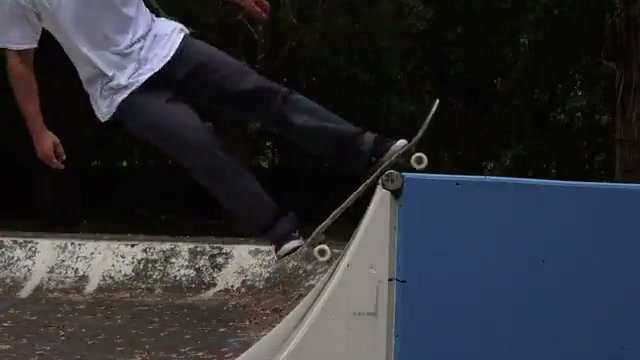 Rock to fakie - rock the skateboard with the front wheels clear of the coping on a quater pipe or mini ramp