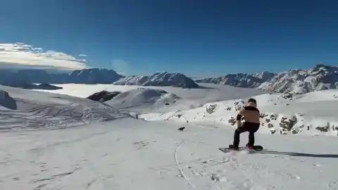 ride switch down a blue slope