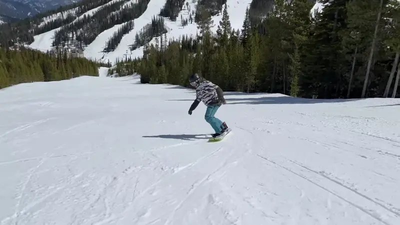Backside 180 noseroll - do a backside 180 noseroll on the slope