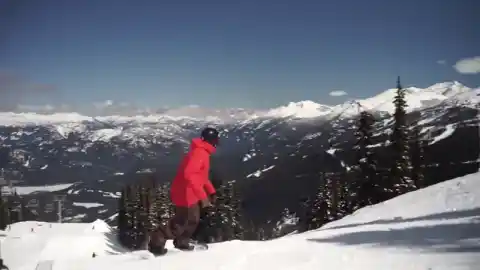do a backside 180 on the slope