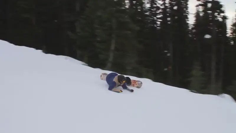 Heelside Eurocarve - hold a deep heelside eurocarve