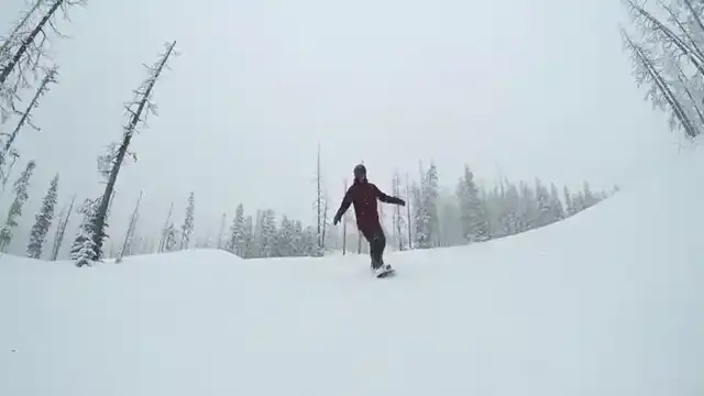 slide and stop on a snowboard