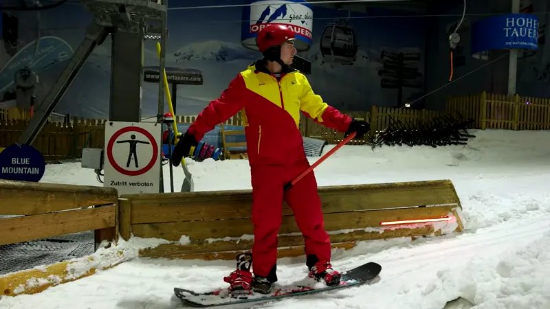 T-Bar and Button Lift - ride a T-bar or button lift without falling
