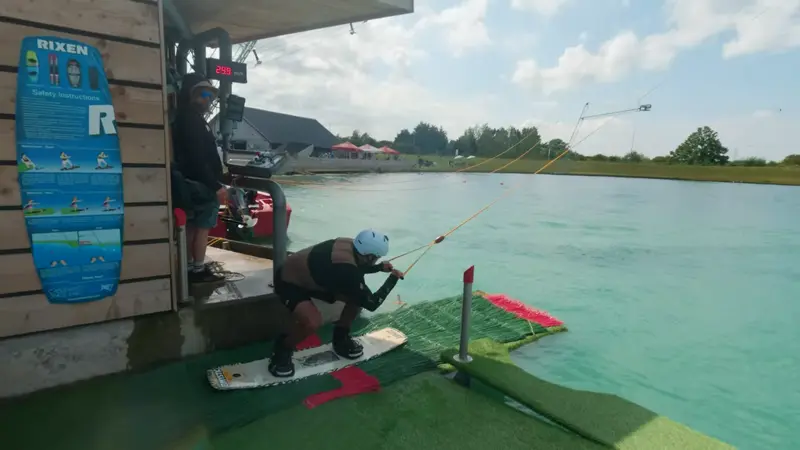 do a nollie start off the dock